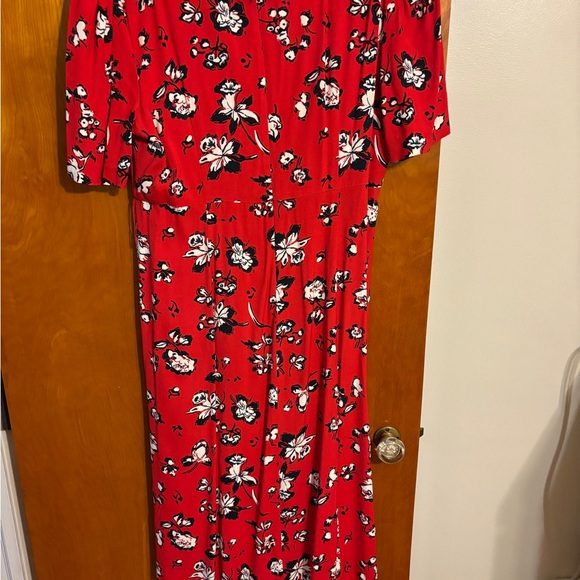 Floral Red Dress - Picture 2 of 3